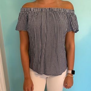 Off the shoulder flowy blouse